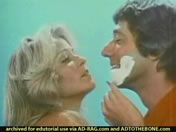 1973 Noxzema ad featuring Joe Namath and Farrah Fawcett