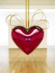 most expensive living artist Jeff Koons' Hanging Heart
